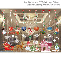Christmas Window Sticker Merry Christmas Decorations For Home