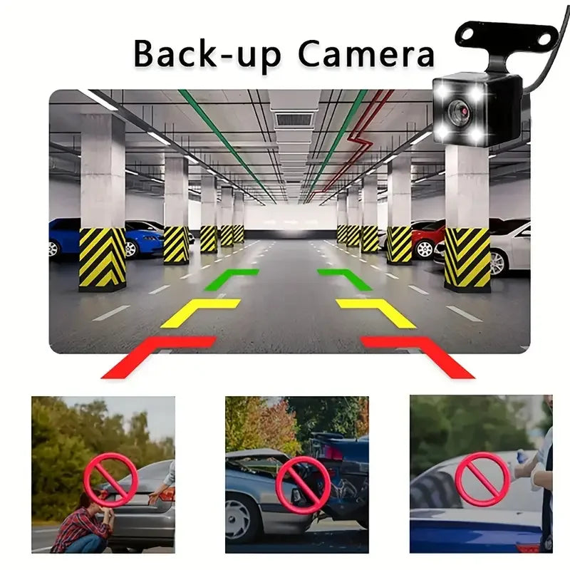 Car Dash Cam 4 Channel Black Box WiFi Driving  HD Camera