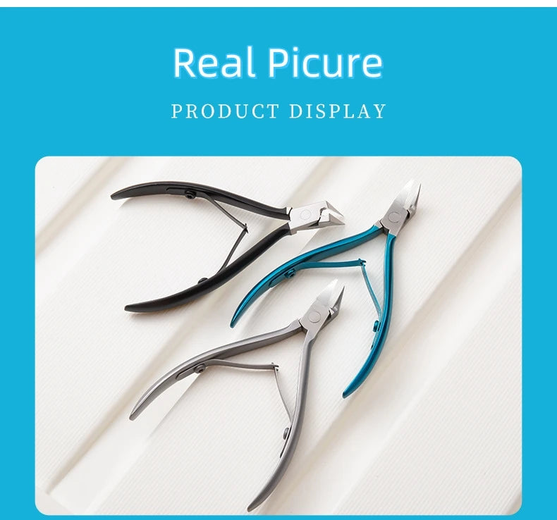 Thick Professional Podiatrist Toenail Nipper With Stainless Steel Supe