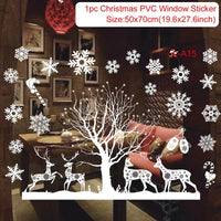Christmas Window Sticker Merry Christmas Decorations For Home