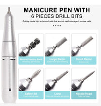 Rechargeable Nail Drill Machine with LCD Low Noise Professional Nail Polish Sander