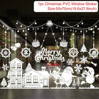 Christmas Window Sticker Merry Christmas Decorations For Home