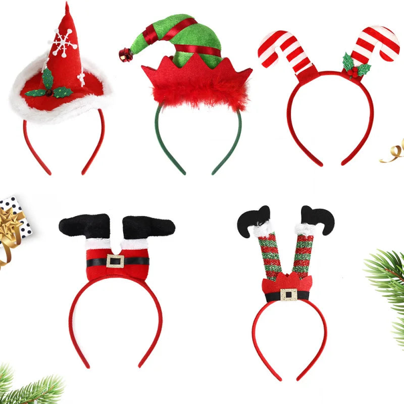 Christmas Decoration Children's And Adult Party Supplies, Santa Claus Leg Headbands