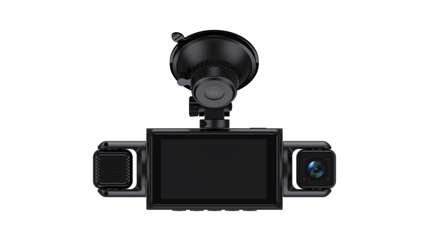 Car Dash Cam 4 Channel Black Box WiFi Driving  HD Camera