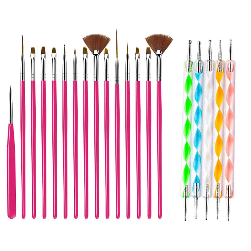 Nail Art Brush Design Tip Painting Drawing Carving Dotting Pen