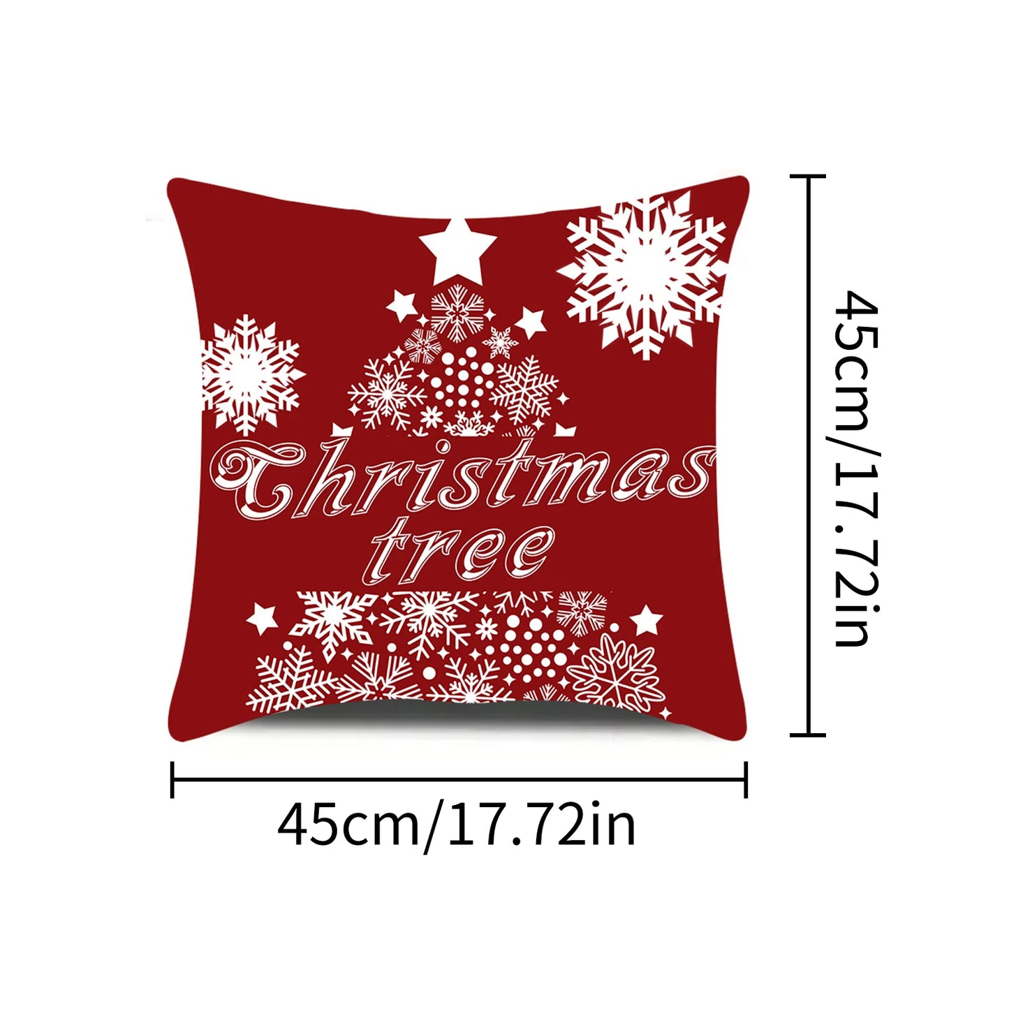 1pcs 2D Christmas Pillow Cover Xmas Party Decoration