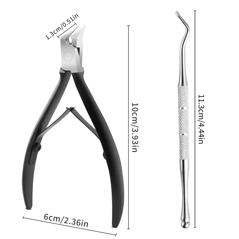 Thick Professional Podiatrist Toenail Nipper With Stainless Steel Supe