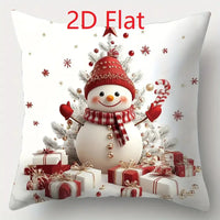 1pcs 2D Christmas Pillow Cover Xmas Party Decoration