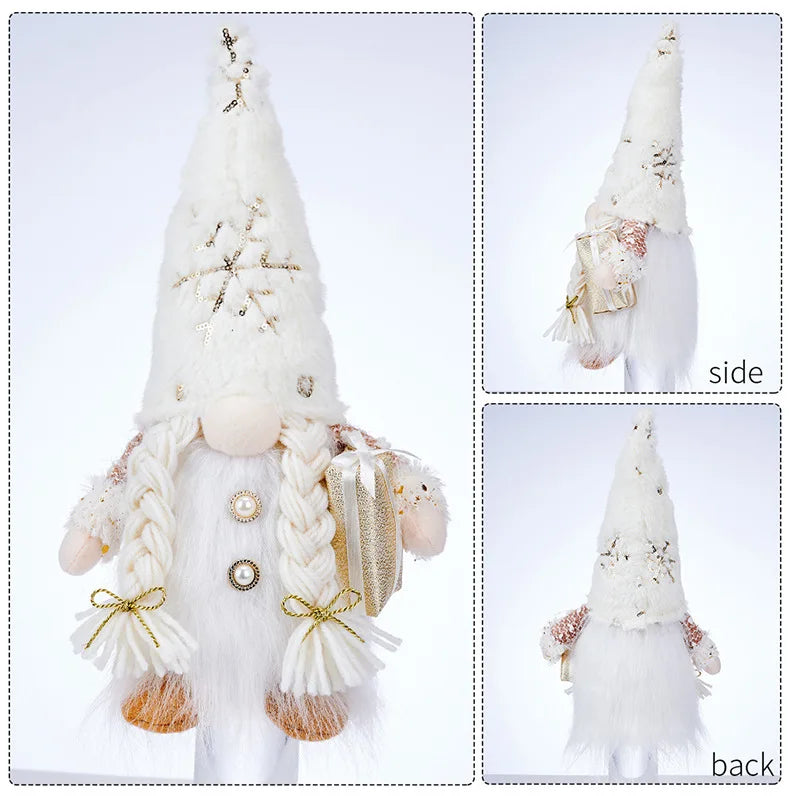 Glowing Gnome Christmas Faceless Doll 30cm Tree Decorations