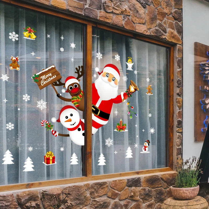 Christmas Window Sticker Merry Christmas Decorations For Home