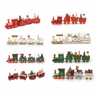 Christmas Wood Train Decoration and Christmas Ornaments With Moving Train