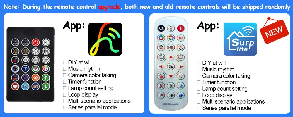 400-800 LED RGB Smart Curtain Party Lights with Music,App Controls and Remote