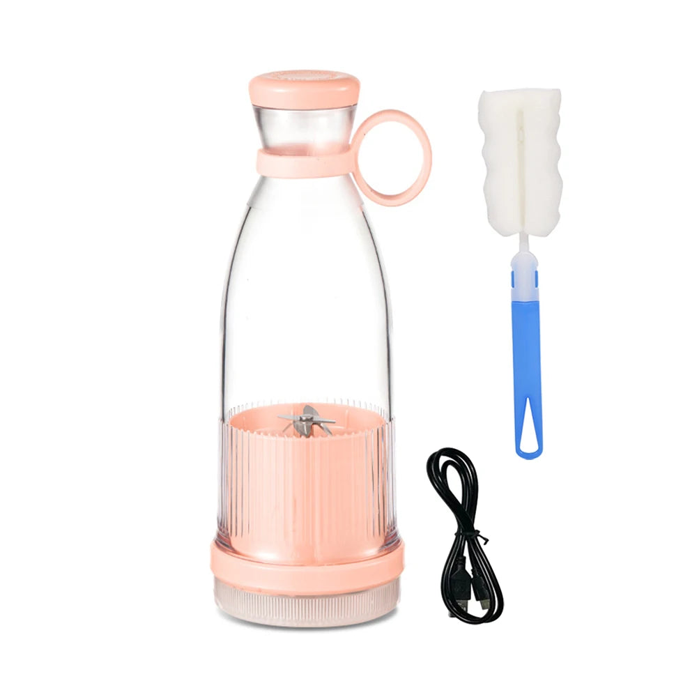 Mixers Fresh Fruit Juicers Blue/Pink Usb Portable Juice Bottle Mini Fast Electric Blender