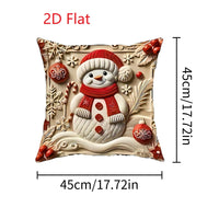 1pcs 2D Christmas Pillow Cover Xmas Party Decoration