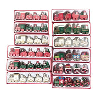 Christmas Wood Train Decoration and Christmas Ornaments With Moving Train