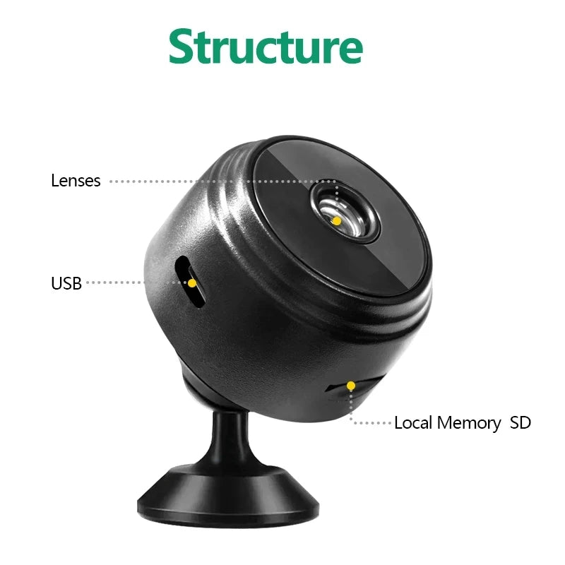 A9 Wifi Security Monitoring Wireless Remote Night Vision Video  Mini HD Camera