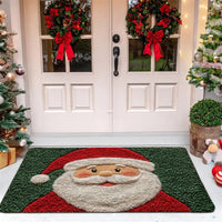 Christmas Door Mat Red Santa Claus Outdoor and indoor Gingerbread Man Carpet