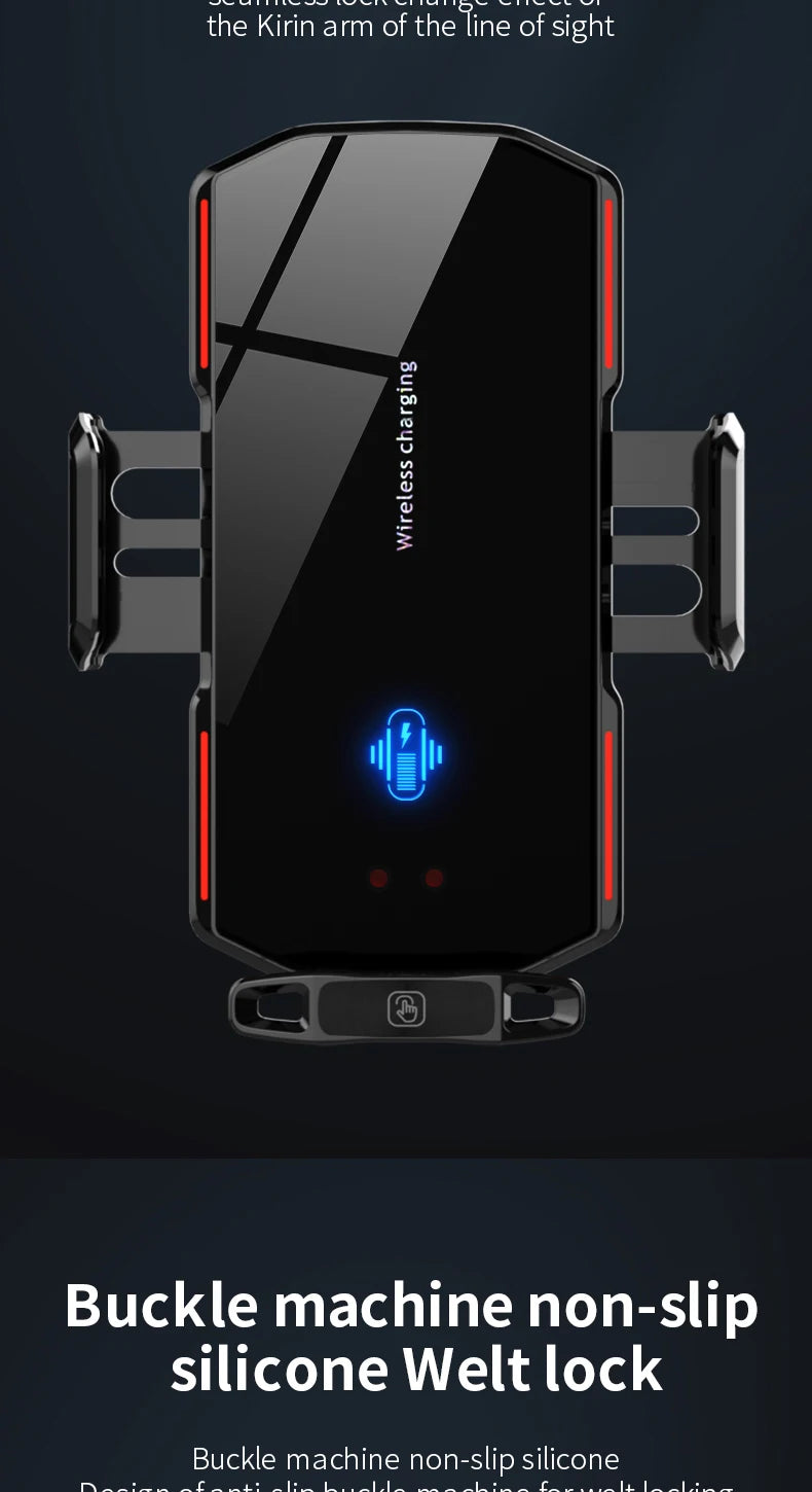 Magnetic Car Phone Holder  Wireless Fast Charger Infrared Induction Air Vent Bracket