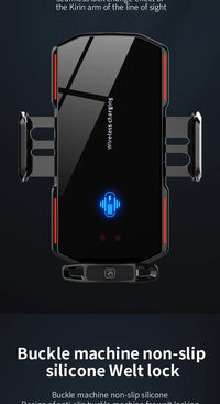 Magnetic Car Phone Holder  Wireless Fast Charger Infrared Induction Air Vent Bracket