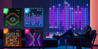400-800 LED RGB Smart Curtain Party Lights with Music,App Controls and Remote