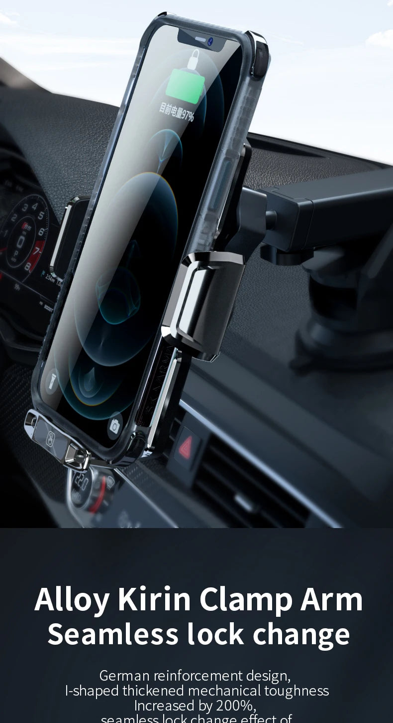 Magnetic Car Phone Holder  Wireless Fast Charger Infrared Induction Air Vent Bracket