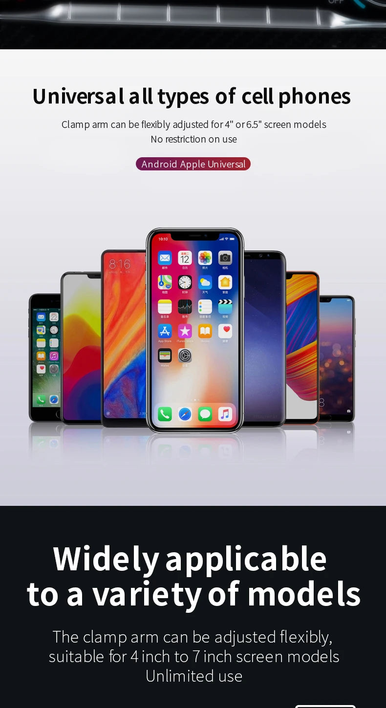 Magnetic Car Phone Holder  Wireless Fast Charger Infrared Induction Air Vent Bracket