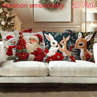1pcs 2D Christmas Pillow Cover Xmas Party Decoration
