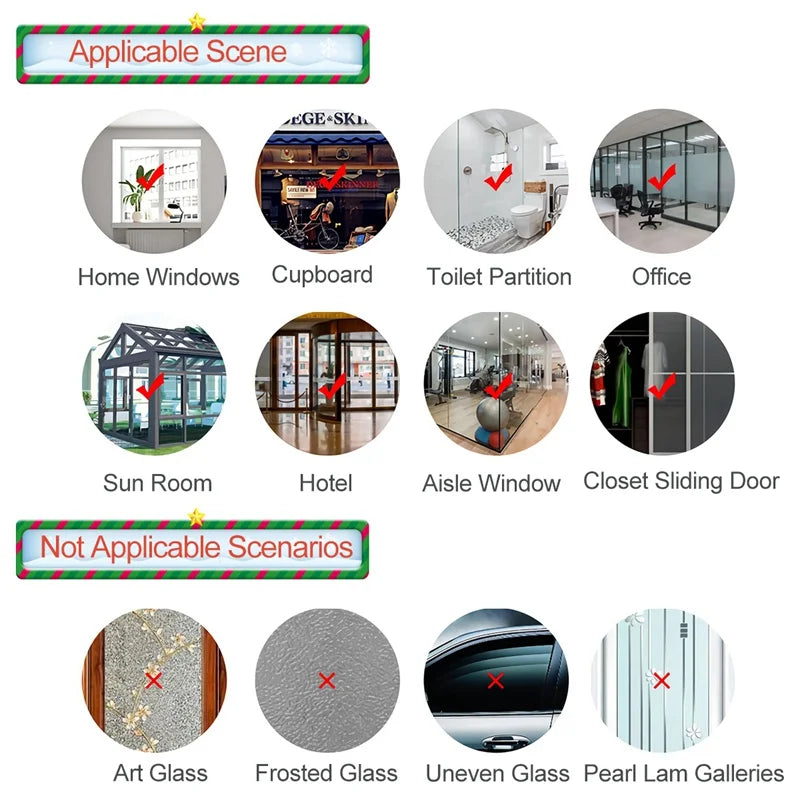 Christmas Window Sticker Merry Christmas Decorations For Home