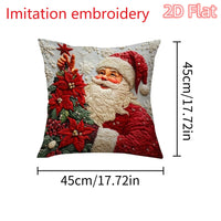 1pcs 2D Christmas Pillow Cover Xmas Party Decoration