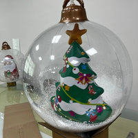 Inflatable Christmas Balls Xmas Style: Outdoor Yard Festive Decor, Party Supplies