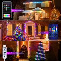 5V USB RGBIC Fairy String Light 25/20/10M Christmas Light With Bluetooth APP and Remote control