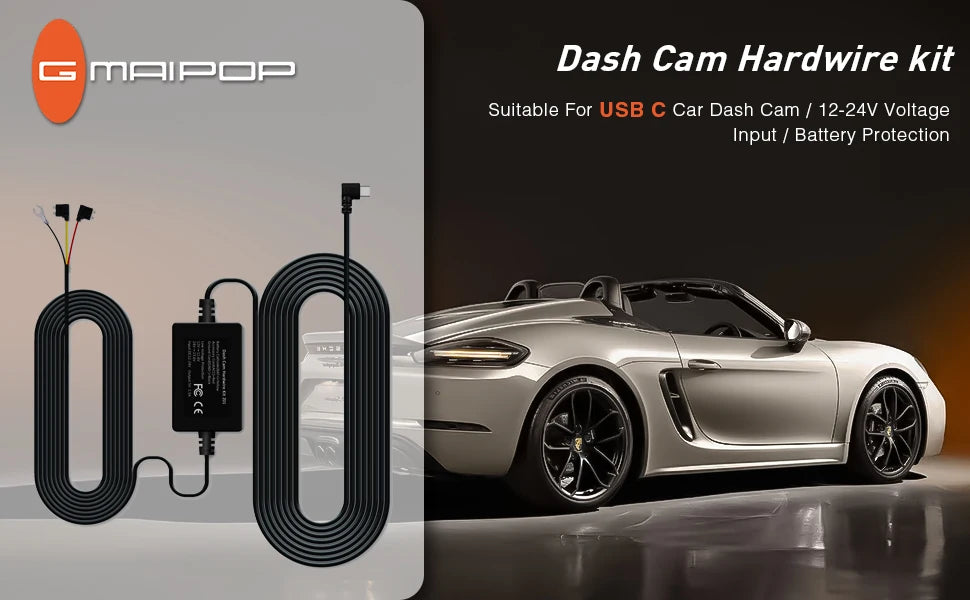 Car Dash Cam 4 Channel Black Box WiFi Driving  HD Camera