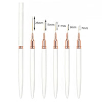 Nail Brush Pen 5pcs/set Nail Art Liner Brushes Set Elongated Striping Drawing Professional