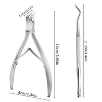 Thick Professional Podiatrist Toenail Nipper With Stainless Steel Supe