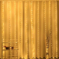 USB Power Curtain LED Light String Christmas Decoration for Hoem Bedroom