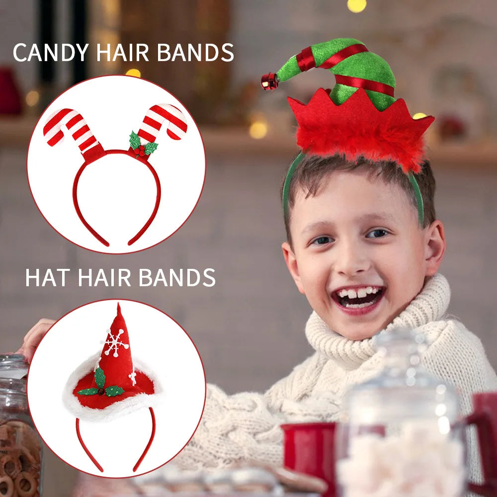 Christmas Decoration Children's And Adult Party Supplies, Santa Claus Leg Headbands