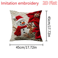 1pcs 2D Christmas Pillow Cover Xmas Party Decoration