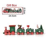 Christmas Wood Train Decoration and Christmas Ornaments With Moving Train