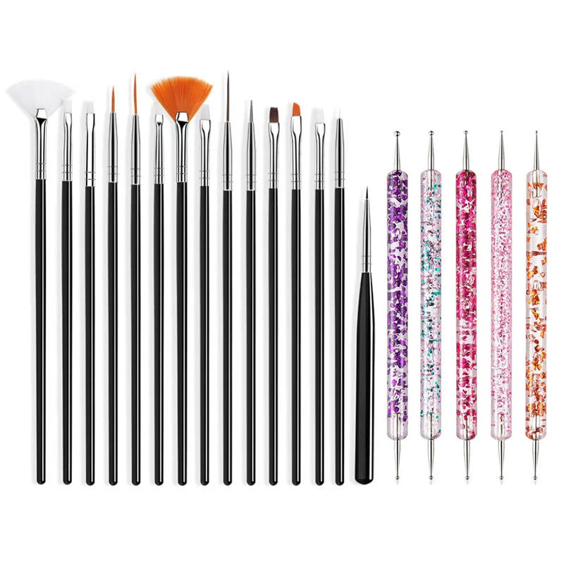 Nail Art Brush Design Tip Painting Drawing Carving Dotting Pen