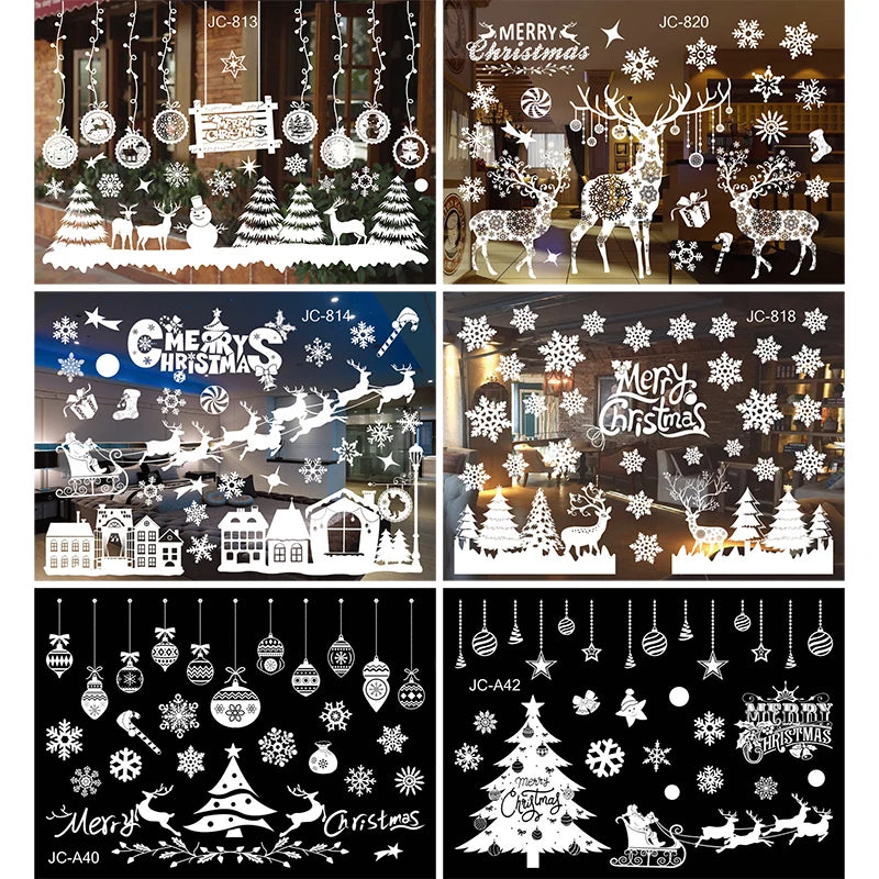 Christmas Window Sticker Merry Christmas Decorations For Home
