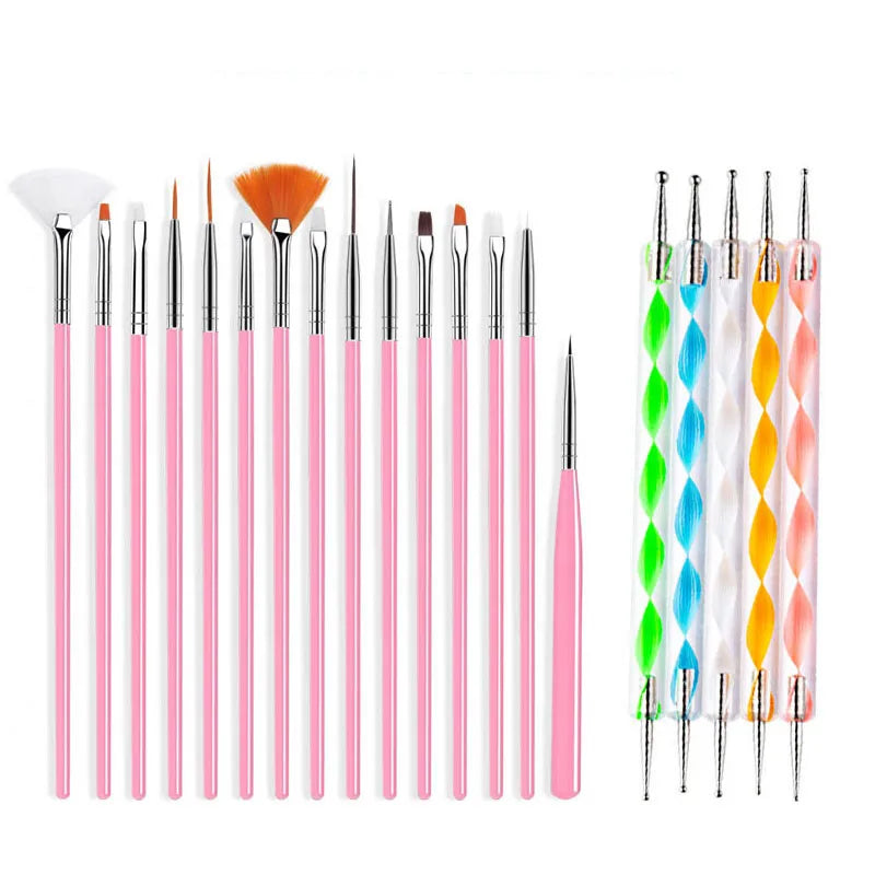 Nail Art Brush Design Tip Painting Drawing Carving Dotting Pen