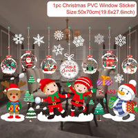 Christmas Window Sticker Merry Christmas Decorations For Home