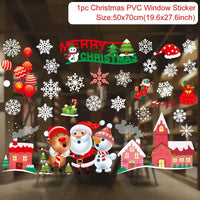 Christmas Window Sticker Merry Christmas Decorations For Home