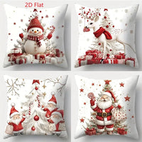 1pcs 2D Christmas Pillow Cover Xmas Party Decoration