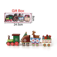 Christmas Wood Train Decoration and Christmas Ornaments With Moving Train