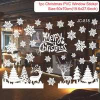 Christmas Window Sticker Merry Christmas Decorations For Home