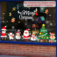 Christmas Window Sticker Merry Christmas Decorations For Home