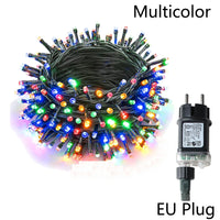 Outdoor LED String Fairy Lights Christmas Lights For Garland Wedding Party Holiday Garden Lamp Holiday Decor