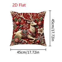 1pcs 2D Christmas Pillow Cover Xmas Party Decoration