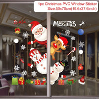 Christmas Window Sticker Merry Christmas Decorations For Home